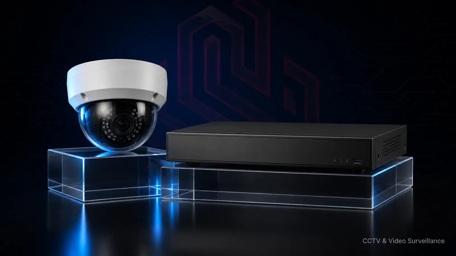 Dome CCTV camera and network video recorder