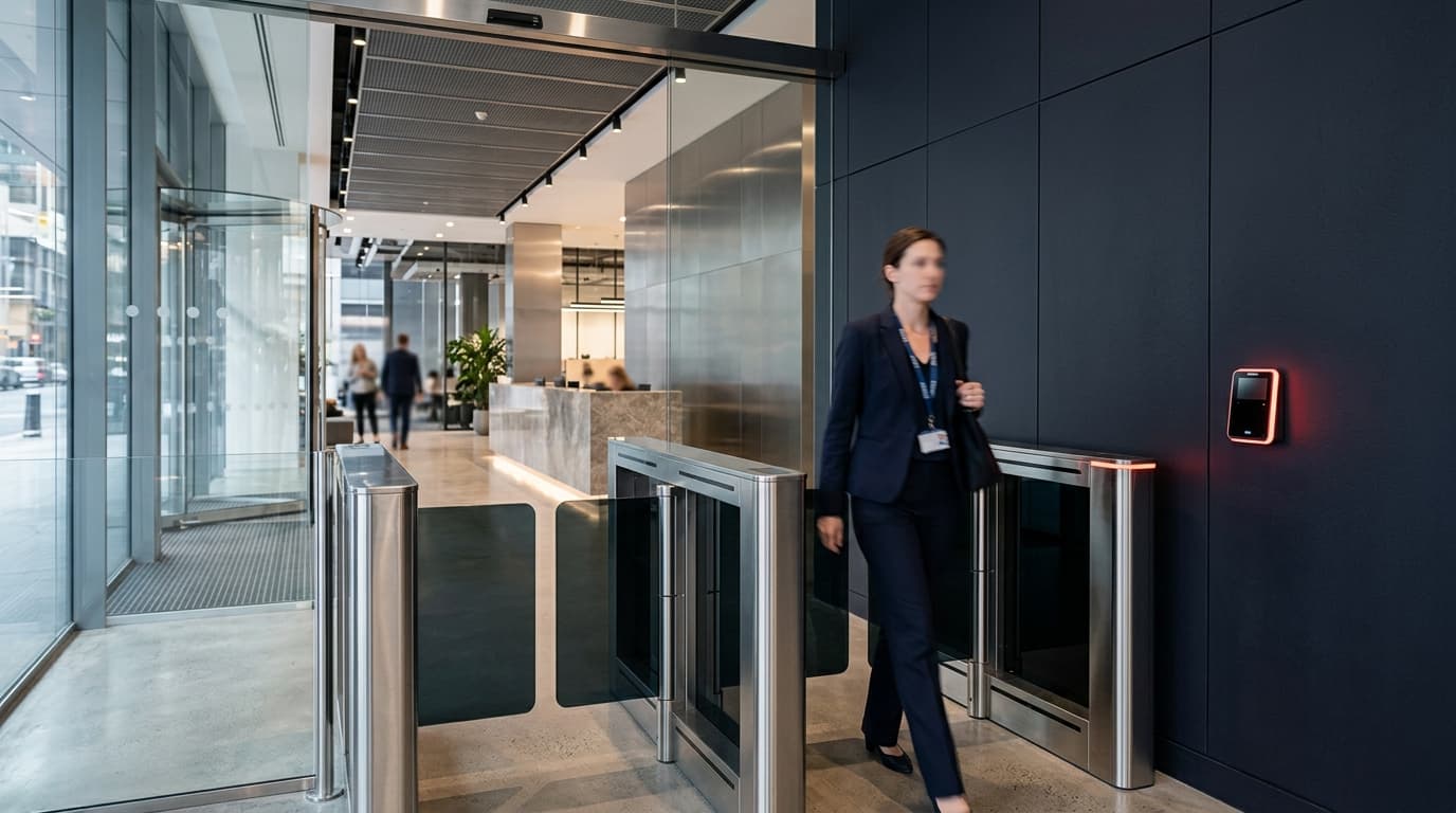 Office Access Control & Attendance — Commercial Offices installation by Sky Security System